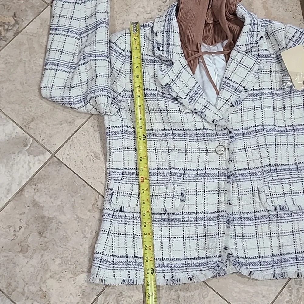 Anthropologie Tweed Dickie Blazer - Picture 12 of 14